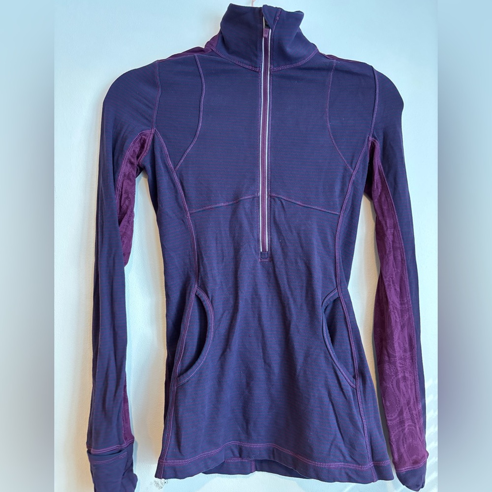 lululemon athletica Purple Quarter-Zip Sweatshirt